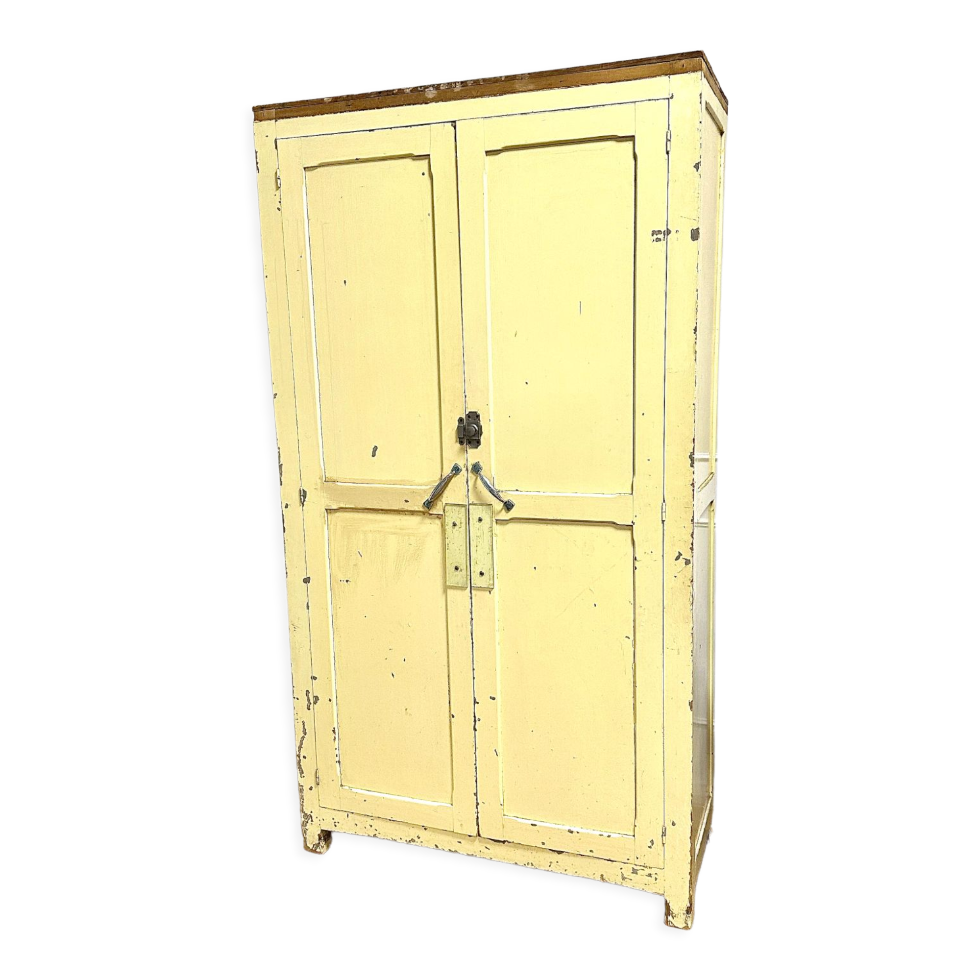 Parisian wardrobe patinated paint