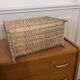 Wicker and rattan magazine rack