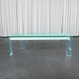Architectural glass and plexiglass coffee table