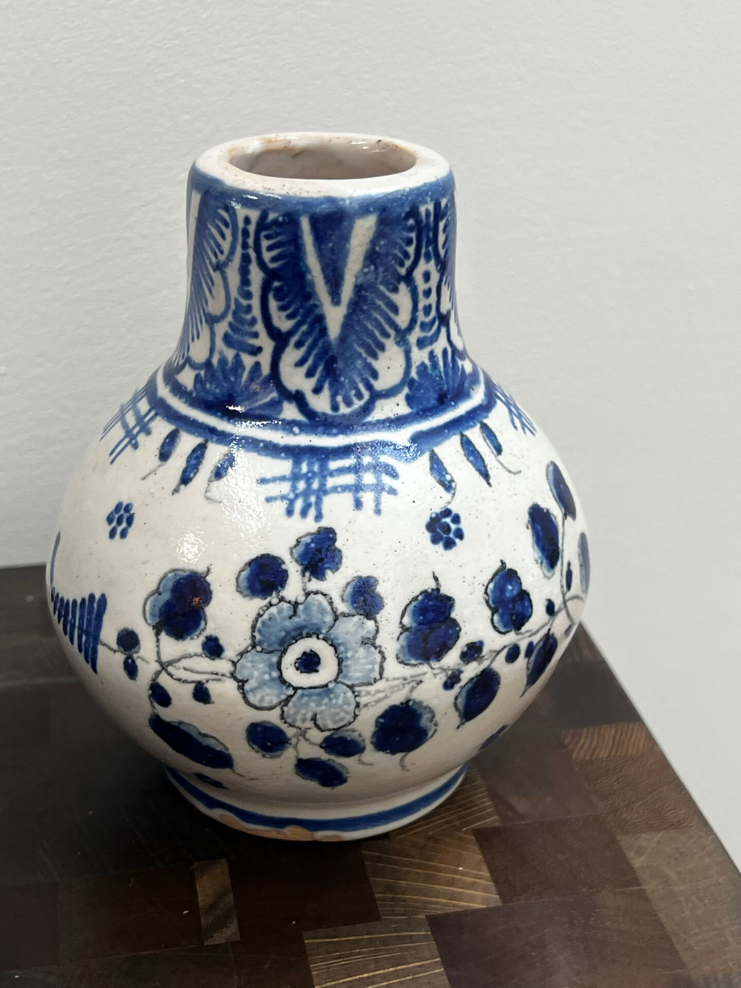 Pair of antique DELF vases