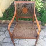 Pair of caned chairs