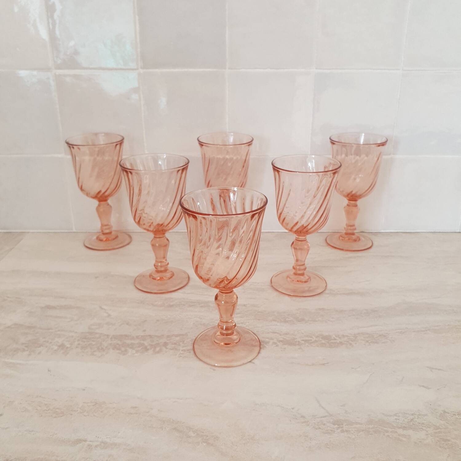 6 Rosaline Wine Glasses