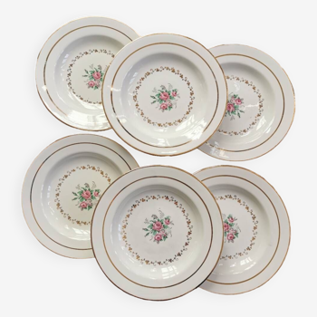 Assiettes creuses vintage L'Amandinoise 1055