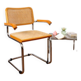 B64 armchair in wood and cane after Marcel Breuer
