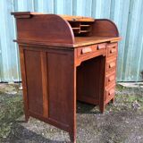 Vintage office called American office with oak curtain