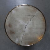 Bistro table with cast iron leg