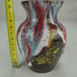 Ancien vase grès flammé morvan art déco
