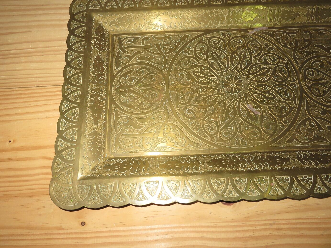 Vintage brass tray