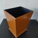 Leather wastebasket