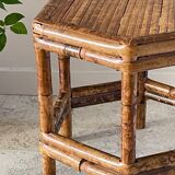 Table basse bambou vintage