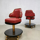 Vintage stools easy office chairs  Gasser ‘Casino vibes’ set of 4