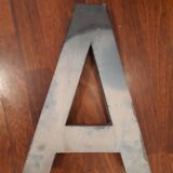 Letter of sign A vintage metal 1950-1960