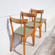 Set of 3 baumann stamped bistro chairs