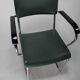 Vintage chrome and blue gray leather chair verkstads model motala 1950 sweden