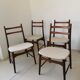 Set de 4 chaises scandinaves no