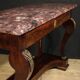 19th century Italian Empire style console table with marble top