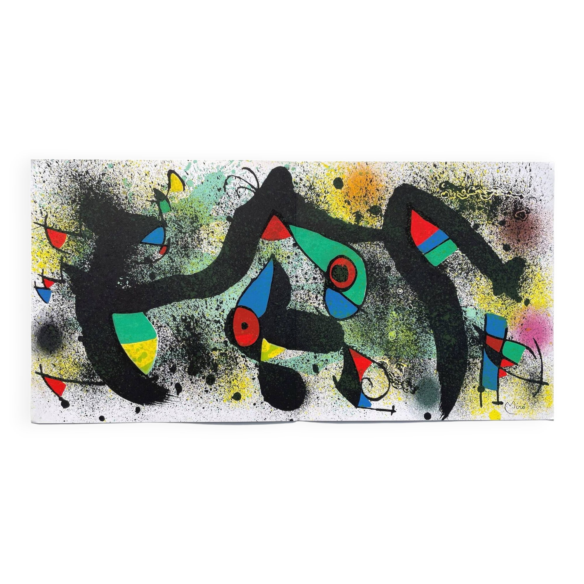 Joan Miró, “Surrealist Birds”. Vintage Litho 70s