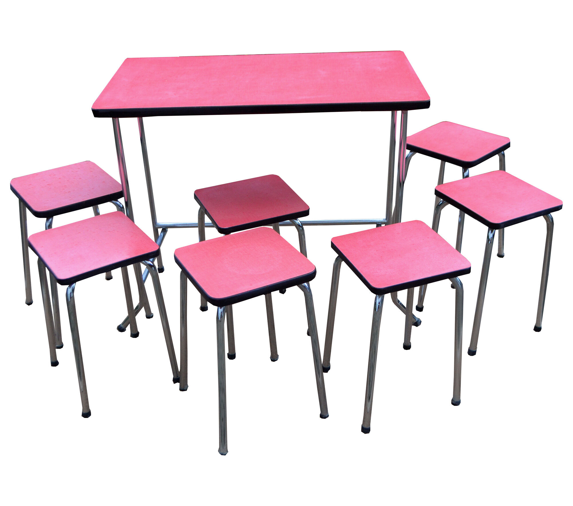 Table et tabourets en formica