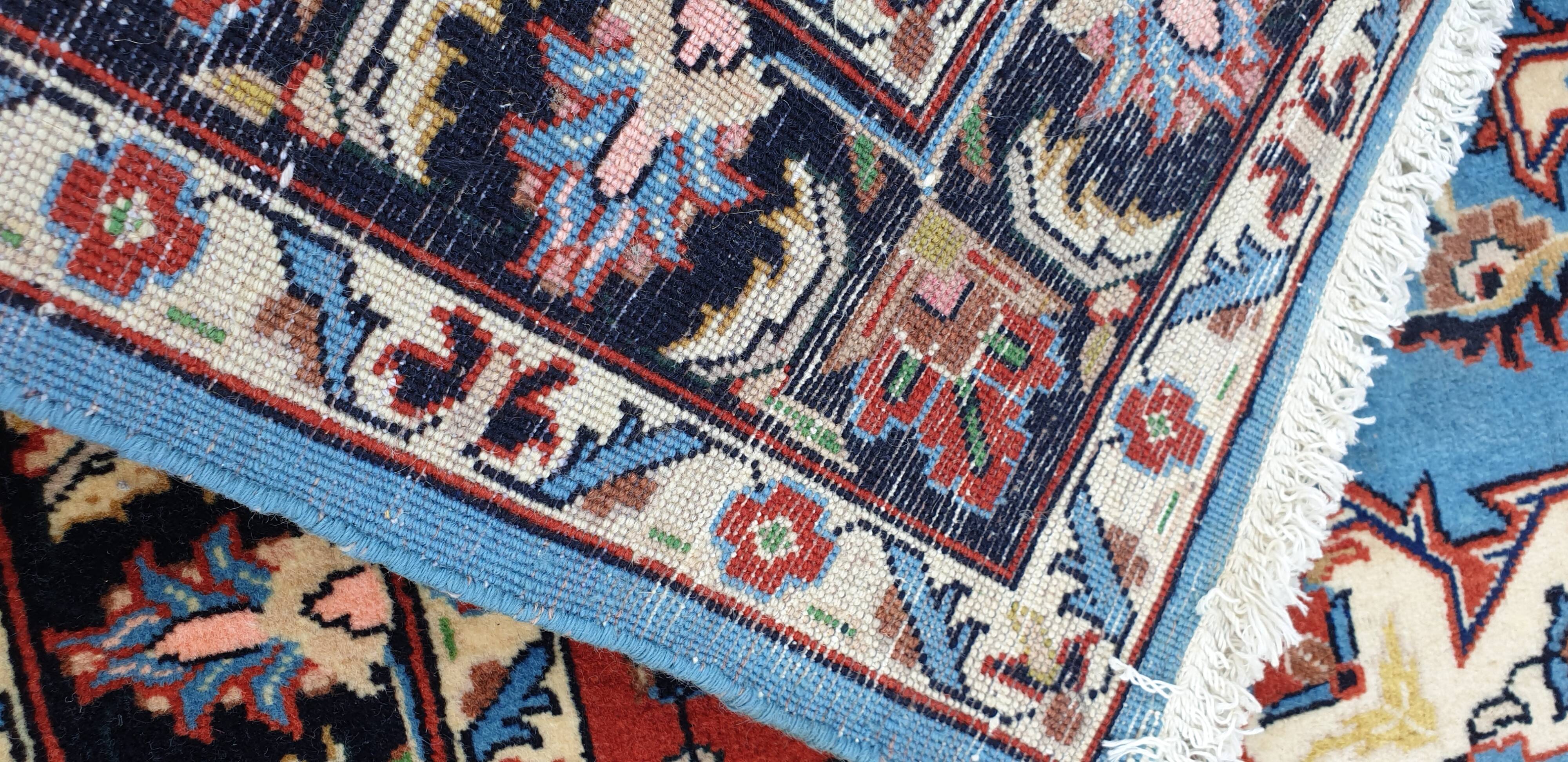 Oriental wool rug entirely handmade