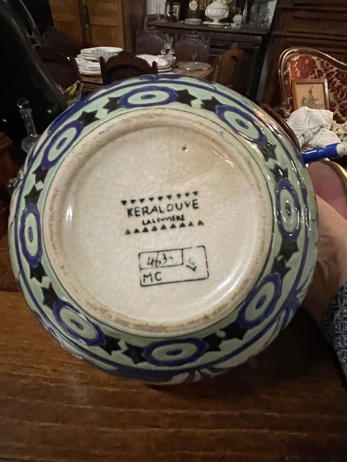 Belgian earthenware vase 1925-1930