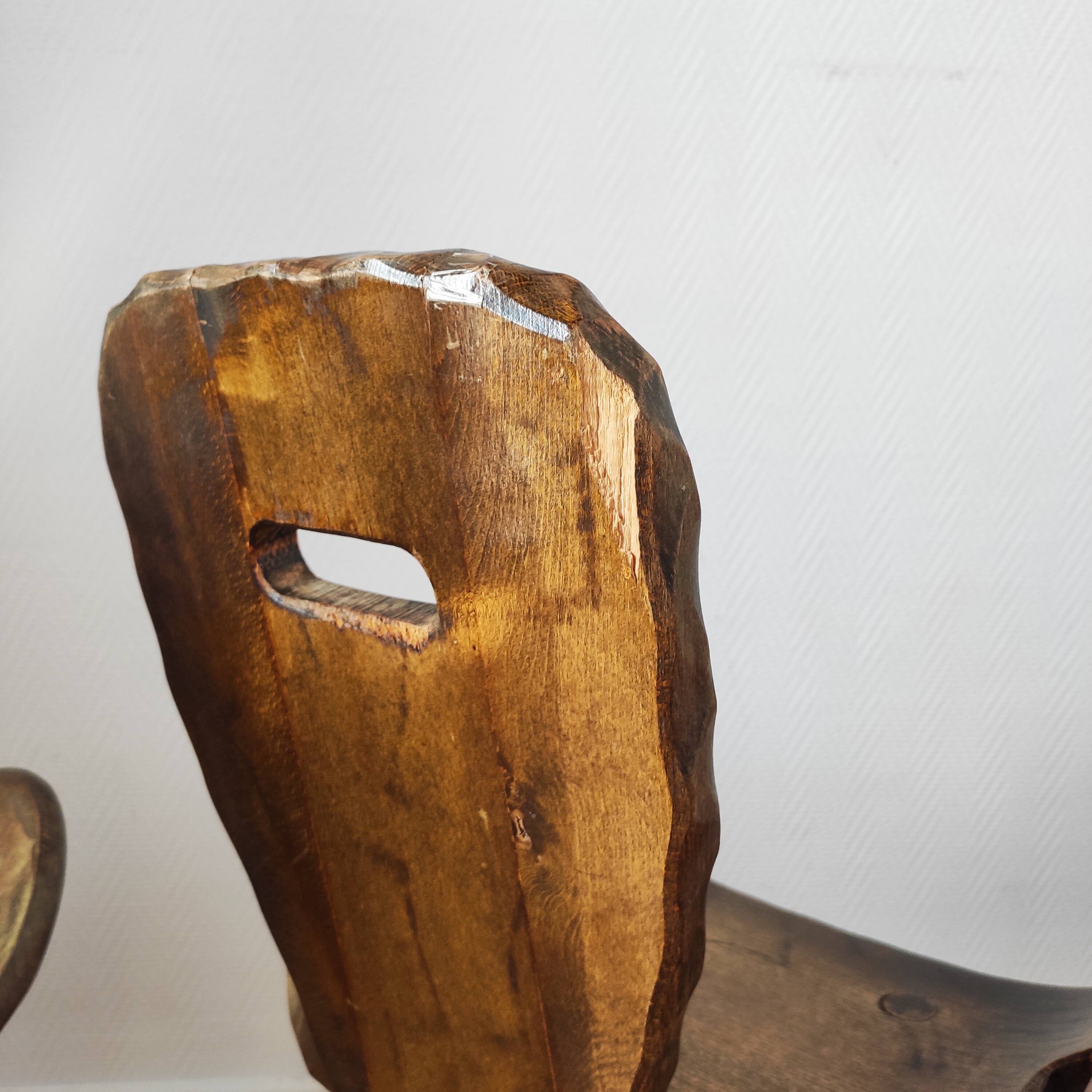 French brutalist vintage chairs from the 60s-70s.