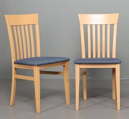 Pair of vintage beech chairs