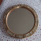 Ceramic mirror "gears" by Mithé Espelt