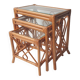 Rattan nesting tables