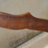 2 old chairs in walnut and velvet