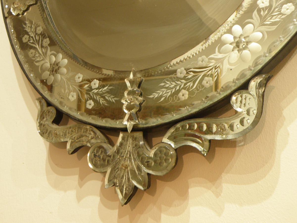 Venetian glass mirror