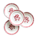Set of 4 Badonviller plates, vintage French