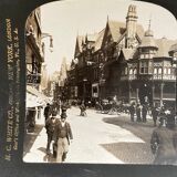 Old photography stereo, stereograph, luxury albumine 1903 Chester England