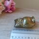 Old Brass Owl Animal Figurine