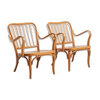 Paire de fauteuils par Josef Frank pour Thonet Autriche années 1930