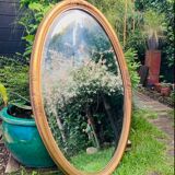 Vintage golden mirror 110x68cm