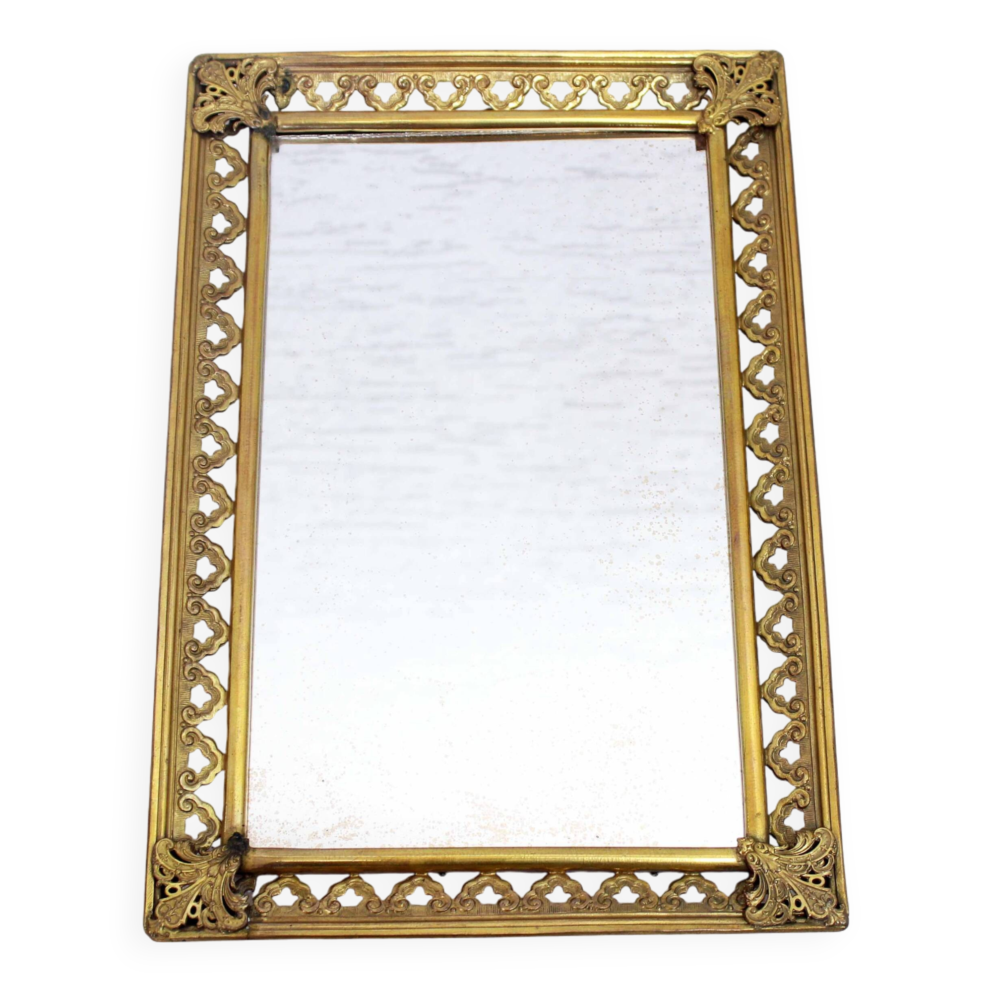 Miroir en laiton des années 60
