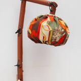 Swing Arm Teak Wall Lamp, 1970s Designed by Uno & Östen Kristiansson for Luxus