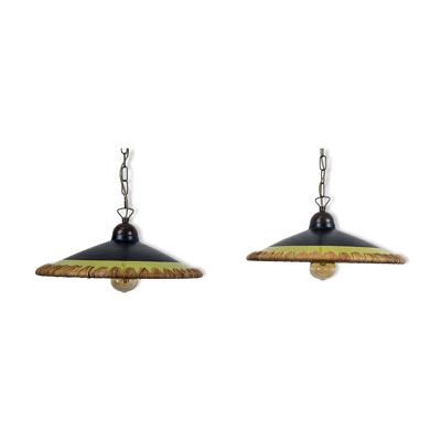 Paire de suspensions italiennes Concept, 1980