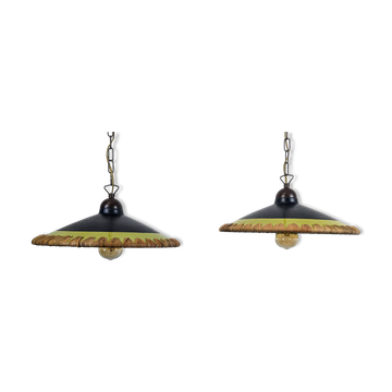 Paire de suspensions italiennes Concept, 1980