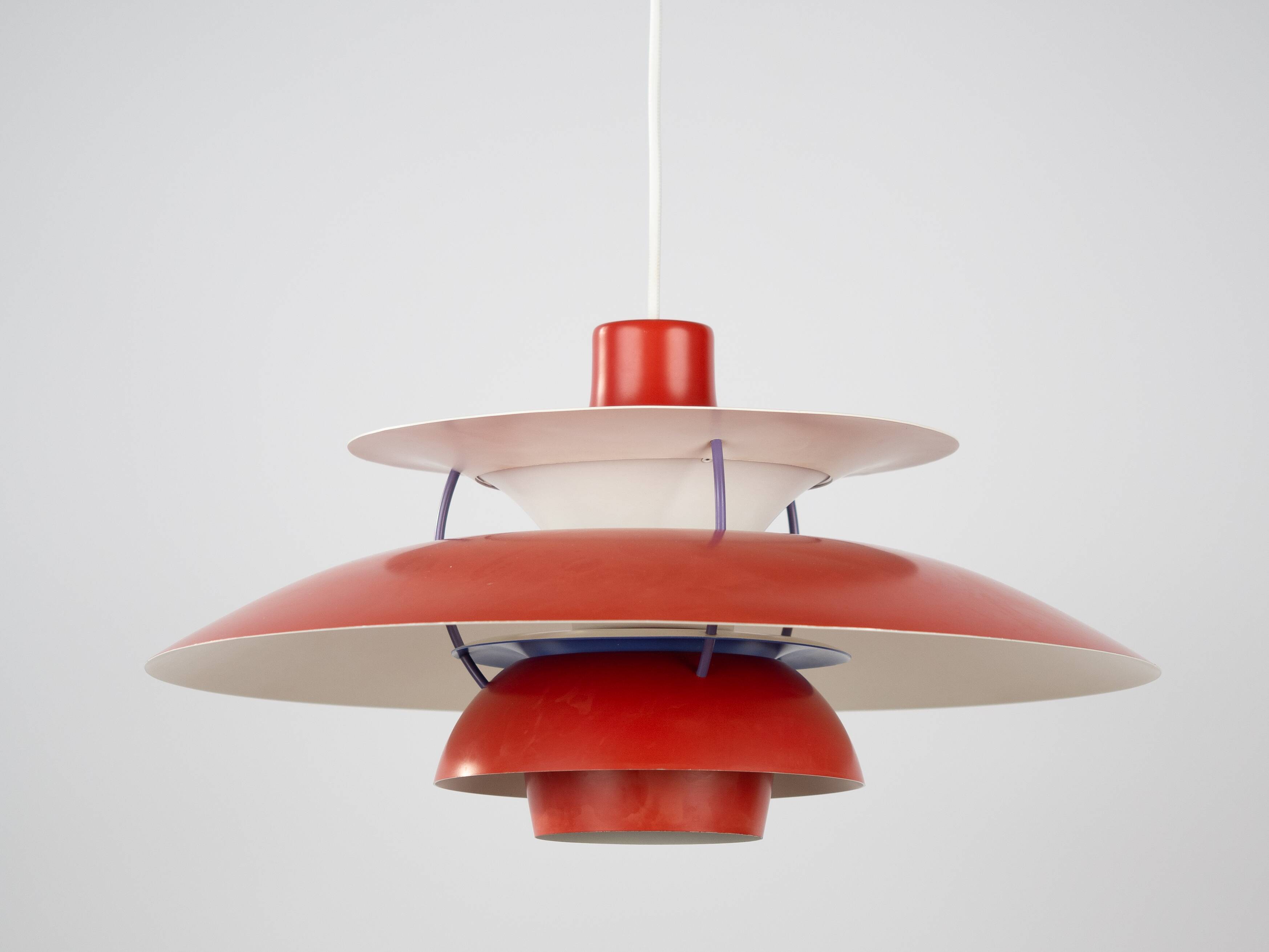 Suspension vintage danoise Ph 5 dans le style de Poul Henningsen, Louis Poulsen, 1958