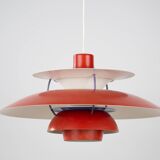 Suspension vintage danoise Ph 5 dans le style de Poul Henningsen, Louis Poulsen, 1958