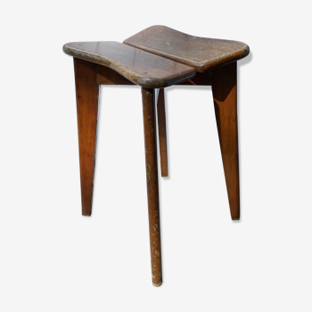 Tabouret trèfle, Marcel Gascoin 1950