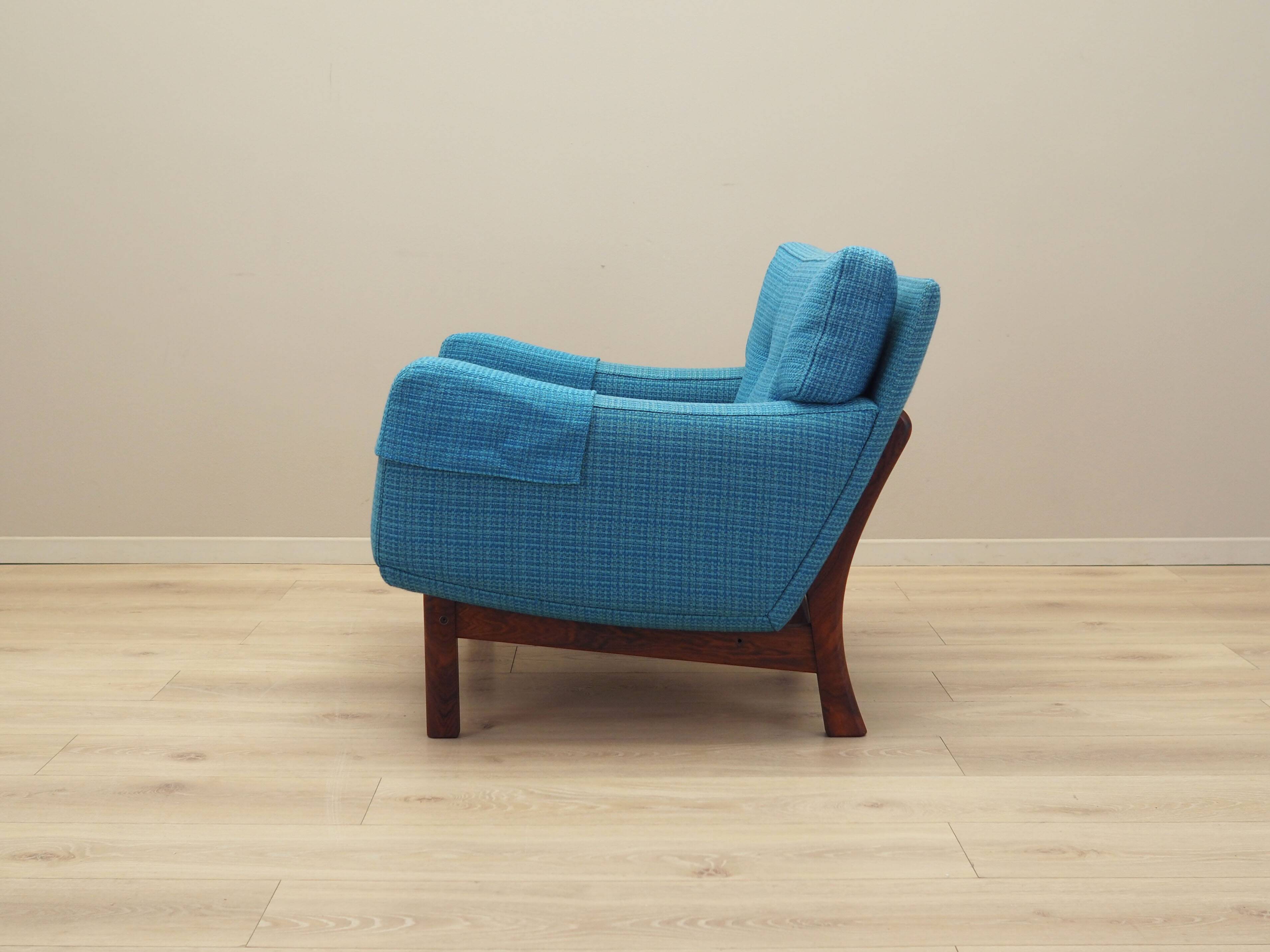 Fauteuil lounge, design danois, années 60, fabrication : Danemark