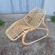 Fauteuil,  chaise longue rotin Ikea vintage