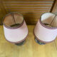 Pair of Vintage Brass Cave Rat Bedside Lamps France