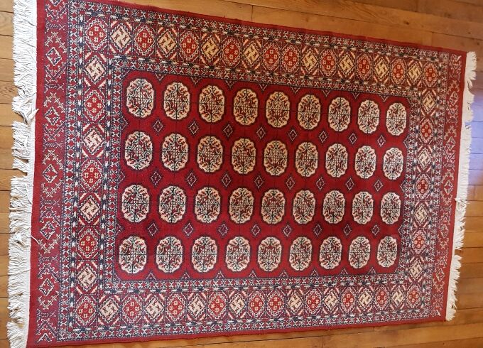 Mat pure wool oriental Red 145X240cm