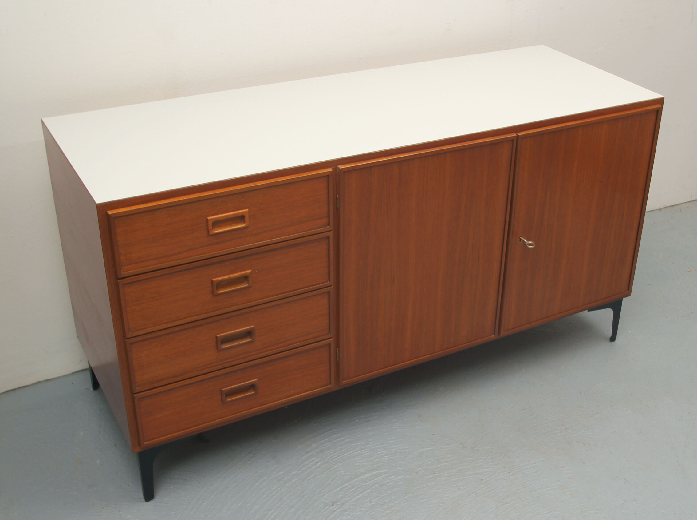 1960s sideboard in teak and formica