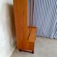Vtg mid century teak turnidge wall shelving unit room divide Danish design