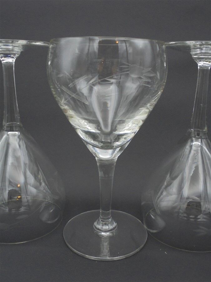Série de 6 verres à pied