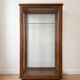 Étagère vitrine ancienne en bois et verre
